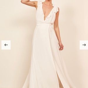 NWT REFORMATION Peppermint Dress (Ivory, large)